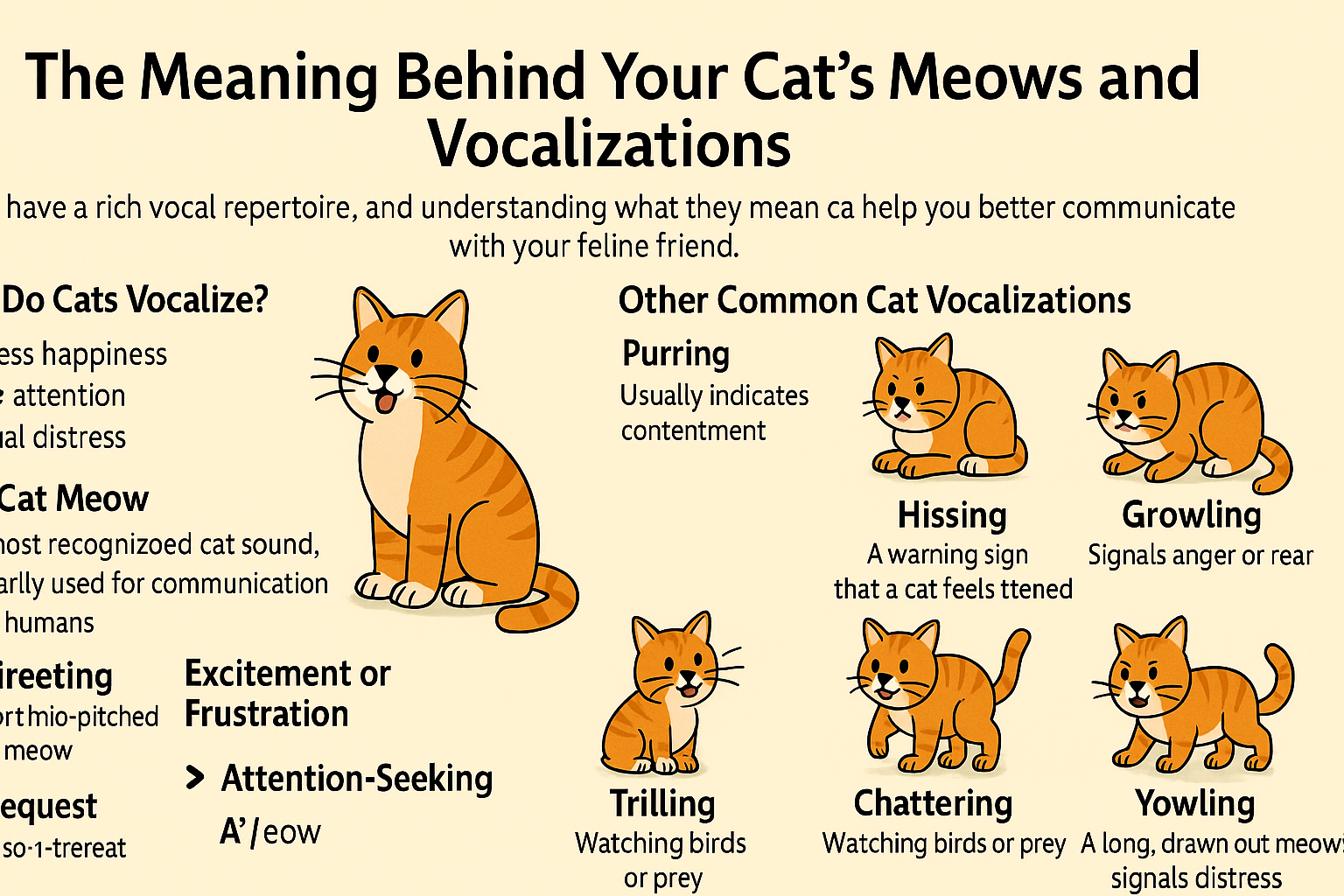 Cat Meows and Vocalization