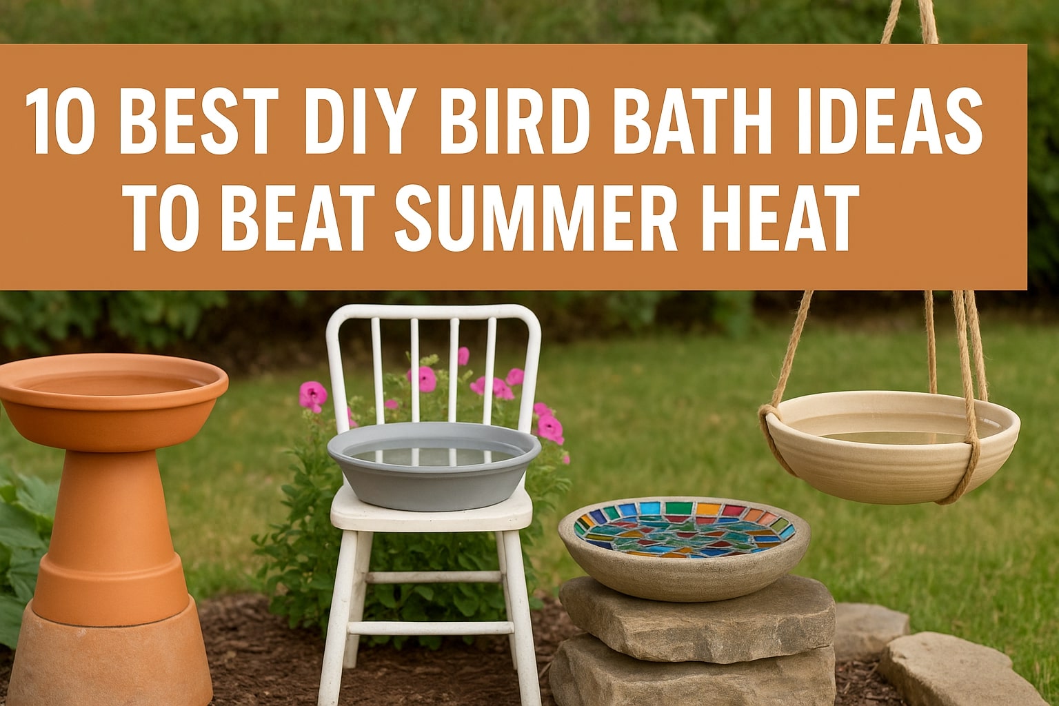 DIY Bird Bath Ideas