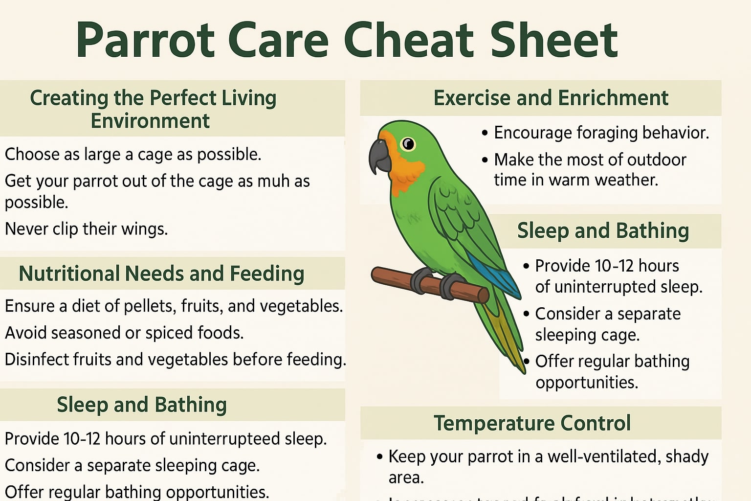 Parrot Care